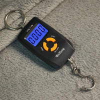 Mini báscula colgante Digital para maleta, balanza electrónica portátil de 45kg/10g, peso de Kg Lb Oz Jin, báscula de gancho de pescado - details 13