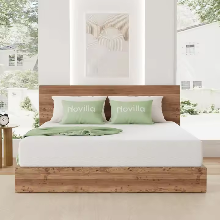 Espuma de Gel con Memoria, Colchón de Espuma, Cómoda y Transpirable, Firmeza Media, Funda - 1