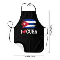 Delantal de Cocina con Bandera de Cuba Havana Unisex para Chefs, Horneados, Jardineros - details 13