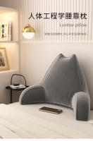 Almohada de Lumbar de Algodón 100% Soporte de Espalda con Brazos para Cama y Piso - details 0
