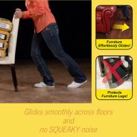 8 Packs Flexible Furniture Legs Floor Protectors Chair Table Leg Protectors Felt Pads Covers  Non Slip Slim Fit  Easy Slide Clea - details 0