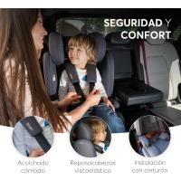 Silla de coche, Grupo 1/2/3, 9-36 kg (76-150 cm), Silla coche bebé y niños, Reposacabezas 13 posiciones, 15 meses a 12 años, Cadeira Auto, Gris - details 23