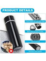 Mini Termo de Maple inoxidable de 150 ml para Café, de Pequeña capacidad, portátil, para viaje, Bebidas y Agua (Negro) - details 2