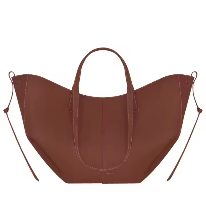 Bolso de mano de color sólido para mujer, material de cuero de vaca, bolso de axila, moda SO - 1