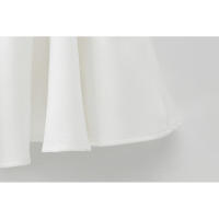 BUNO-Vestidos de fiesta de noche elegantes de primavera para mujer, dobladillo ancho ondulado, lazo decorado, liso, sin mangas, cuello redondo, vestidos de moda - details 14