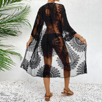 Manga de Kimono de Chiffon Bordado Boho Vestido de Playa para Mujeres Primavera/Verano 21 - details 1