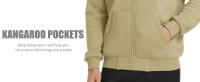 MAGCOMSEN Sudadera con capucha de forro completo para hombre, deportiva y casual, elegante abrigo cálido y suave para correr con grandes bolsillos - details 5