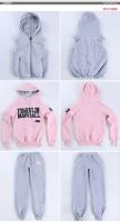 Otoño e Invierno nueva moda traje de mujer chándales casuales con capucha sudadera de lana conjunto de tres piezas - details 15
