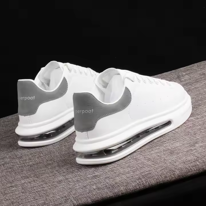 Zapatos con colchón de aire para hombre, zapatillas casuales de suela gruesa para pareja, zapatos de tablero - 1