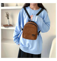 Mochila pequeña de lona para mujer con correa desmontable portátil para citas, viajes, compras, senderismo, camping - details 5