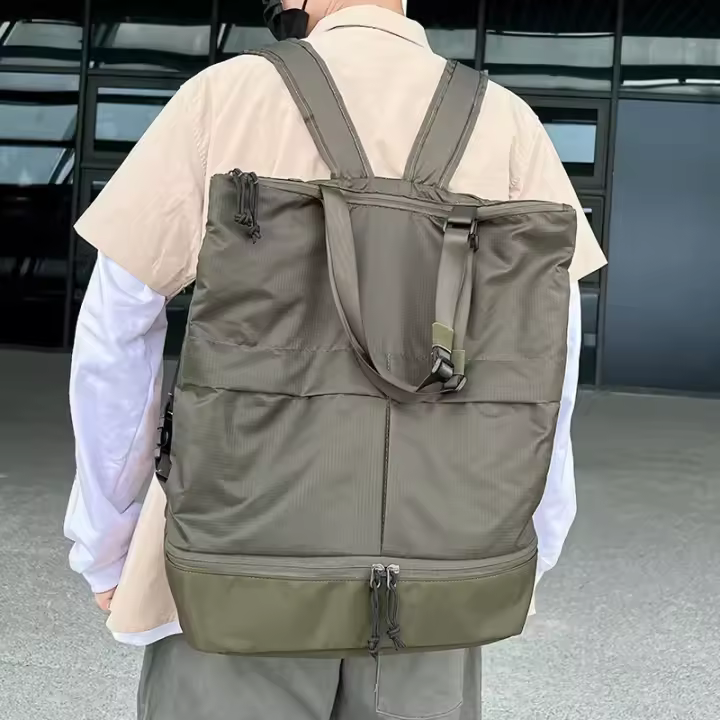 Mochila Unisex de Gran Capacidad Impermeable de Nylon, Bolsa Deportiva Portátil para Viajes y Ocio - 1