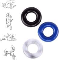 Anillos de silicona para pene de 3 colores Anillos de pene reutilizables para hombres, anillo de pene para mejorar la erección masculina y sexo más duradero, más fuerte, juguetes sexuales para adultos, juegos para hombres, mujeres, parejas, placer - details 3