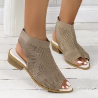 zapatos de sandalias de tacón bajo de verano para mujer - details 4