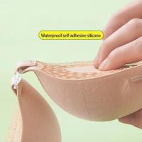 Sujetador adhesivo transpirable de 5 cm de grosor, cinta de silicona para pezones, sujetador de realce frontal, adhesivo invisible reutilizable para el pecho sin tirantes - details 0