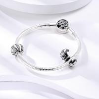 Encanto de Cuentas de Plata de Ley S925 100% Originales para Mujer Joyería DIY Material Principal de Zirconio Pulsera Ajuste de 3mm - details 37