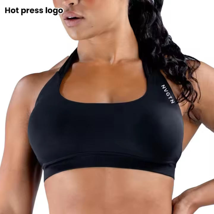 Sujetador deportivo de impacto para mujer, ropa interior deportiva sin costuras, elástica, transpirable, mejora el pecho, oc - 1