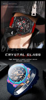 Reloj de Hombre Moderno – Carátula Hueca Flotante, Impermeable, Estilo Casual - details 4