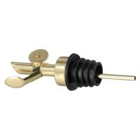 Decantador de tapa automática de acero inoxidable dorado, 4 piezas, tapa automática de acero inoxidable, tapón de vino - details 3
