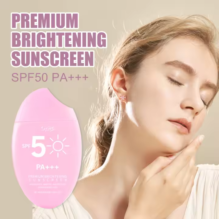 Protector solar iluminador Premium SPF50+ PA++++ – Blanqueamiento hidratante 4 en 1 Protección UVA/UVB No graso 50 g - 1