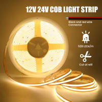 Tira de Luz LED COB 12V 24V Flexible y Caliente con 528LEDs/M PCB de 8mm Lámparas Lineales de Alta Densidad en Colores Blanco Natural 3000K 4000K 6000K Marca XUNATA - details 0