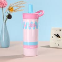 Taza aislada de acero inoxidable portátil de 600ml, taza con pajita de dopamina a prueba de fugas con asa, termo, botella de agua para actividades al aire libre - details 18