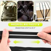 Correas para equipaje de motocicleta, tiras para casco de asiento trasero de motocicleta, cuerda elástica, cordón retráctil para atar equipaje, cuerda de fijación, correa para productos - details 6