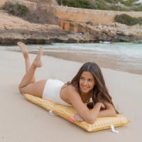 Tumbona plegable, silla de playa plegable reclinable, tumbona mochila, silla plegable ligera, respaldo de playa, 5 posiciones, silla de playa - details 5
