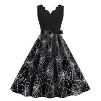 Vestido Impreso de Halloween para Mujer Abrigo y Cardigan de Moda - details 2