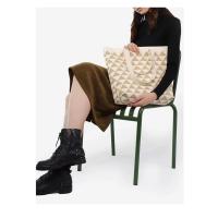 Bolso de mano de punto volador de gran capacidad Diseño original Patrón de rombo Color Tres tamaños Bolso de hombro en bloque Bolso de punto Bolso de mano Material de poliéster - details 6