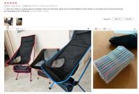 Silla de Camping Plegable de Tela Oxford Ultra Ligera para Exteriores Ideal para Pesca, Barbacoa, Festivales, Picnics, Playas - details 1