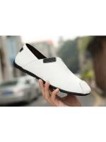 Zapatos de verano para hombre de piel auténtica, talla grande, estilo británico, informales, con agujeros y transpirables de piel de vaca. - details 5
