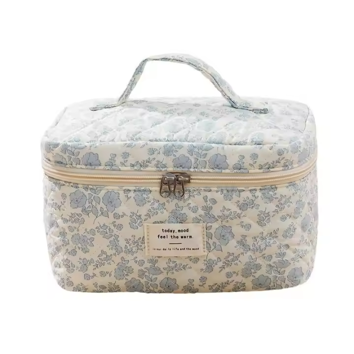 Bolso de Cosméticos para Mujeres de Gran Capacidad Bolso de Viaje Compacto con Cremallera - 1