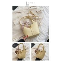 Bolso cesta vegetal multicolor, bolso gran capacidad hembra 2025 nuevo, bolso señoras bolso cubo - details 15
