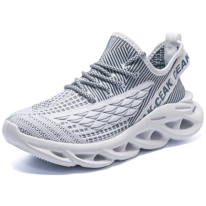 Zapatillas de correr para hombre, zapatos ligeros de suela gruesa para exteriores, calzado de entrenamiento para caminar - 1