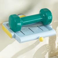 Caja de jabón giratoria creativa, contenedor de jabón de baño autodrenante montado en la pared, jabonera de plástico antideslizante con drenaje de agua para cocina - details 4