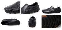 Mocasines de Moda para Hombres Suela de Goma Resistente al Desgaste Cuero Sintético - details 3