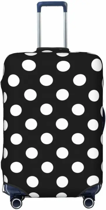 Cubierta de Equipaje a Rayas Blancas y Negras Protector de Maleta de Moda Lavable - 1