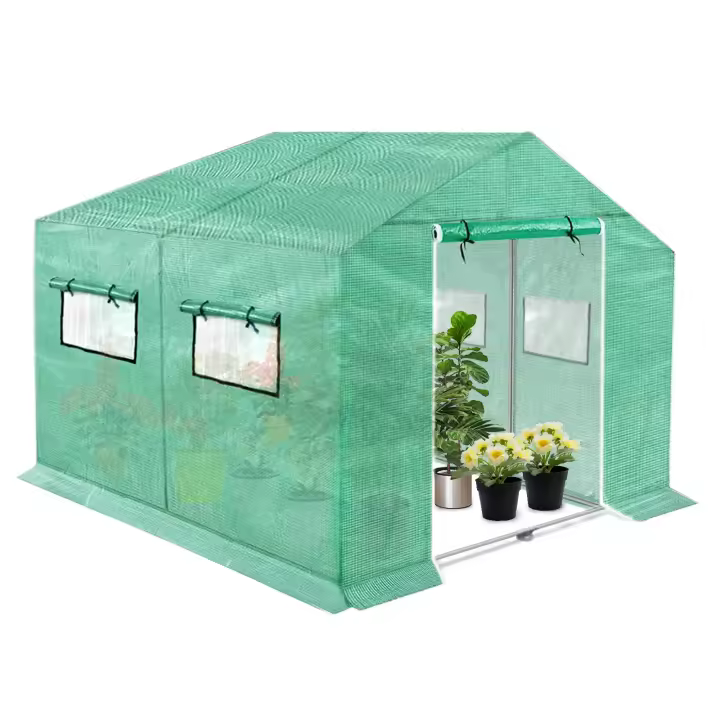 UISEBRT Invernadero de Aluminio Resistente al Invierno con Base de Acero - 1