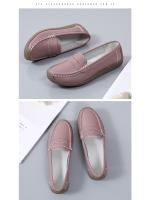 Zapatos de mujer de piel auténtica Mocasines planos de piel de vaca para madres mayores y más - details 6