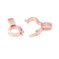Colgantes de Brasso de Oro 18K Clips de Conexión de Circonio Suministros de Hacer Joyas - details 11