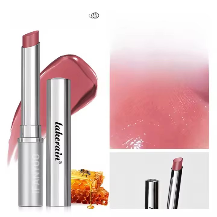 Labial de Miel Rosa de Vitamina E Labial Hidratante y Nutritivo con Acondicionado - 1