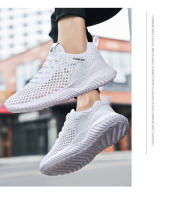 Zapatillas de correr de verano para hombre, zapatillas ligeras y transpirables de malla de aire para hombre, calzado para correr al aire libre, caminar, entrenamiento atlético - details 11