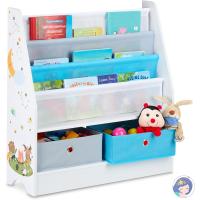 Estantería de Juguetes para Niños 2 Cajas, 3 Bolsas de Tela Mueble de Libros en Colores Vibrantes - details 0