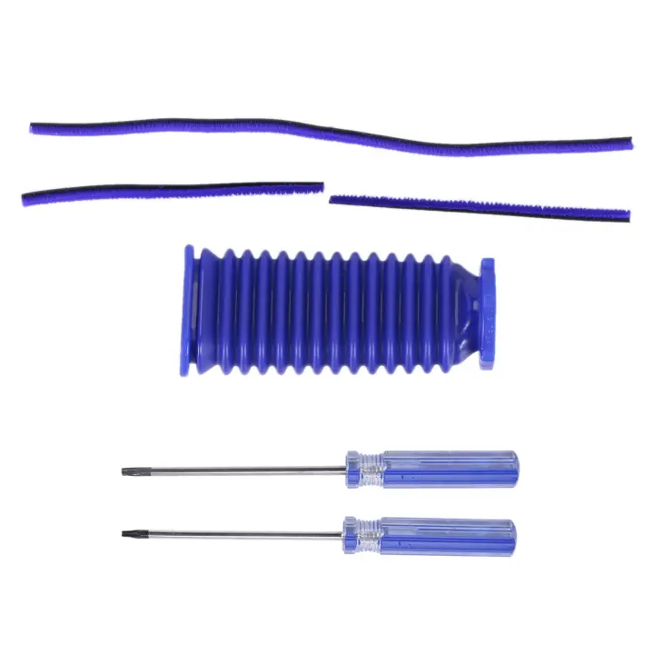 Para aspiradora Dyson V7 V8 V10 V11, cabezal de rodillo suave, tira de felpa suave, manguera azul de succión de rodillo - 1