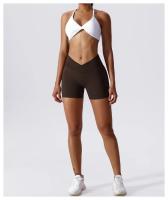 Pantalones cortos de LICRA para Yoga, mallas Push Up de cintura alta para correr, Fitness, gimnasio - details 44