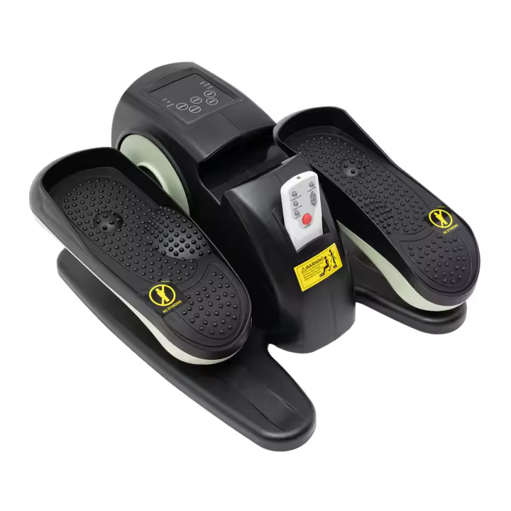 Entrenador elíptico eléctrico con Control remoto y cable de alimentación, entrenador elíptico resistente y duradero, color verde y negro - 1