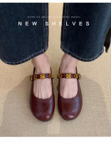 Francés de suela plana solo zapatos de las mujeres 2025 nuevos modelos con faldas, versátiles zapatos pequeños de cuero, zapatos Mary Jane de mujer, zapatos de noche. - details 6
