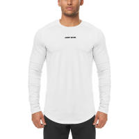 Camiseta de manga raglán para hombre, camisa de fondo de Fitness cómoda, ajustada, manga larga, Otoño, nuevo - details 8