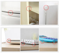 KAK-almohadillas de silicona anticolisión para muebles, 30-80 piezas amortiguador autoadhesivo para puerta de armario, herrajes protectores para muebles - details 2