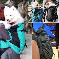 Mochila para mascotas transpirable reflectante para cachorros, para Corgi Bulldog, perros grandes, bolsa de viaje ajustable para senderismo al aire libre - details 16